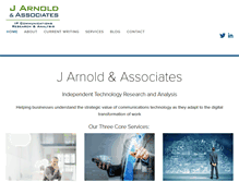 Tablet Screenshot of jarnoldassociates.com